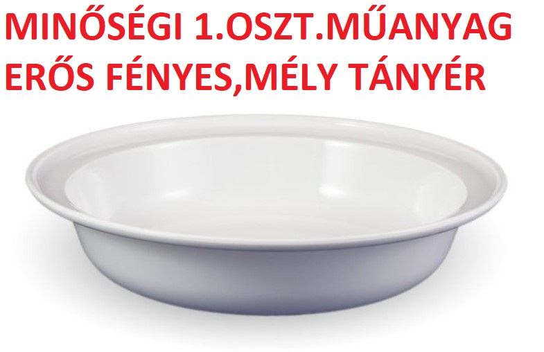 PEREMES MÉLY TÁNYÉR FÉNYES MŰANYAG BÁTH E53-SAM 