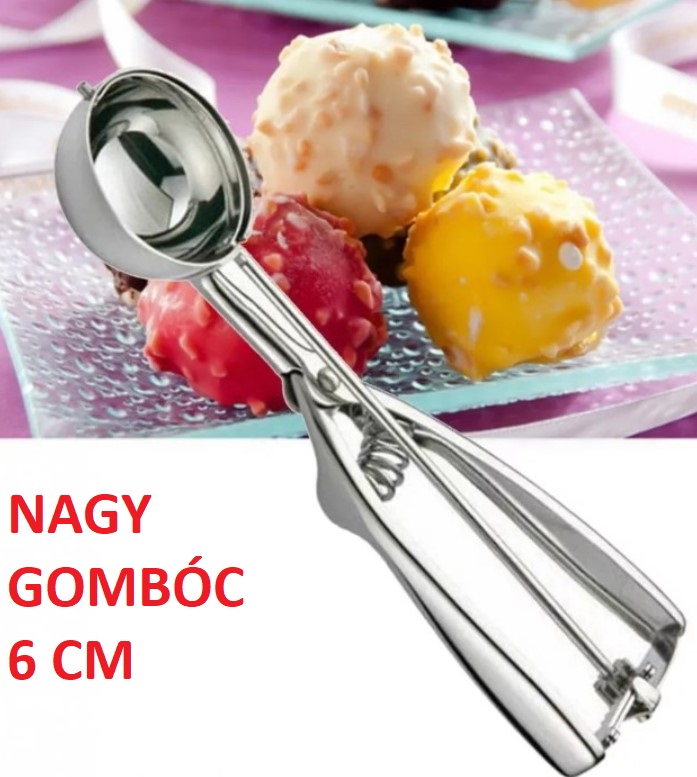 Fagyis kanál GOMBOCOS FÉM NAGY 6 cm WSI < ENGER V:109939 < GOLGOTA F-413 HENRY