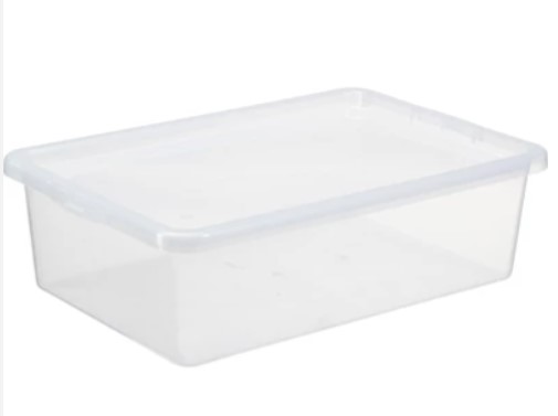 DOBOZ BASIC BOX PLAST TEAM  30 Liter LAPOS TÉGLA 595x395x170mm  NO:2299 SA348 BÁTH