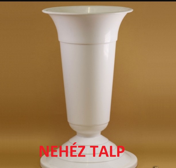 Sírváza nehéz 32cm fehér 3/CSG SK 9009 KRR V:0016
