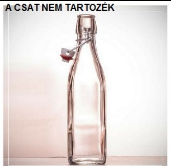 PALACK 4.SZÖG 0,5 LITER (A CSAT NEM TARTOZÉK) MYREX ITALOS ÜVEG  BORÜV:MR005400 (B8)