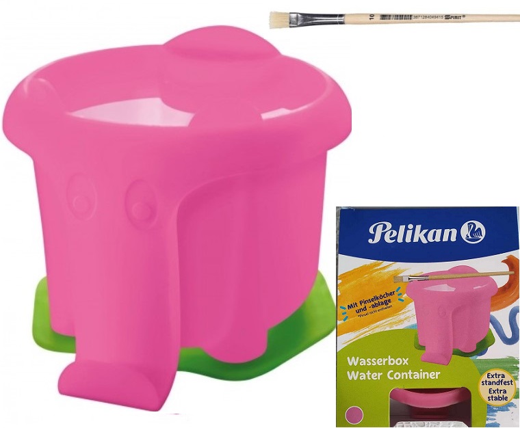 VÍZFESTÉK ECSETTÁL ELEFÁNT FORMA,PINK,1/DOBOZ 00808998 HERLITZ