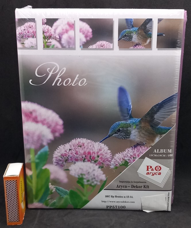 FOTÓALBUM VIRÁGOS KOLIBRIS 13x18cm/100 PP57100 KRR ROSSZ VONALK.