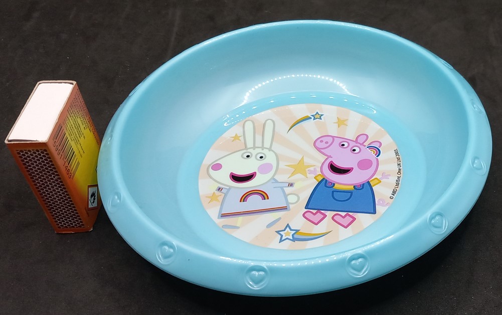 DISNEY MÜA. MÉLY TÁNYÉR PEPPA MALAC KÉK QX, BÁT 674180