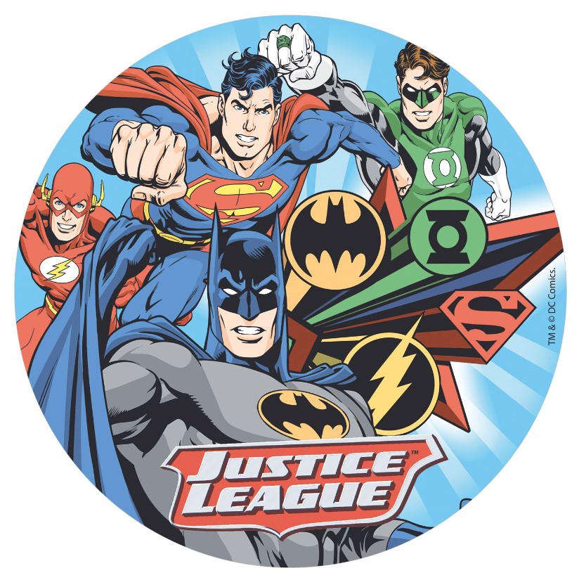 OSTYALAP DÍSZÍTETT 20cm JUSTICE LEAGUE HŐSŐK 160137 GYK (2024.11)