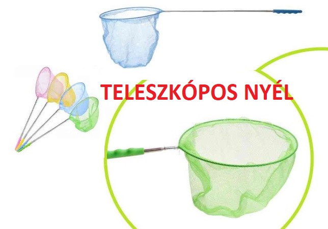 LEPKEHÁLÓ MEDENCE TISZTÍTÓ TELESZKOPÓS NYÉL 35-70cm 24/KINÁLÓ 96/KARTON TORCH < ENGER V:454928 