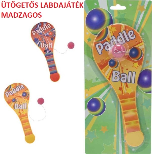 ÜTÖGETŐS JÁTÉK madzagos PADDLE BALL 25cm V:496599 ENGER