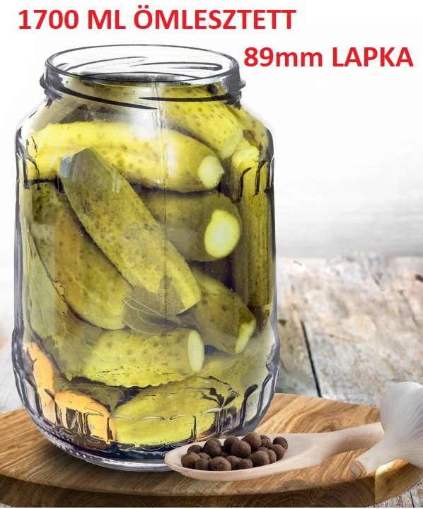 BEFŐTTES ÜVEG 1700ml (ÖMLESZTETT)(89mm LAPKA NEM TARTOZÉK) (20-AS REKESZ 1SOR/11db) KON91500 BORÜV