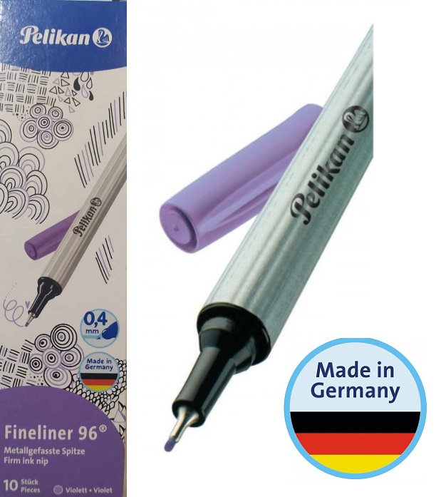 TŰFILC PELIKAN 0,4mm LILA-VIOLETT 10/DOBOZ V:277 00943258 HERLITZ