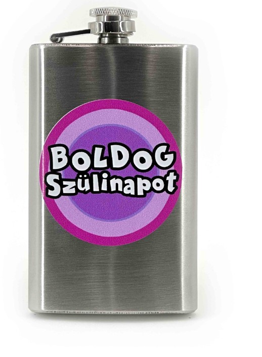 FLASKA VFL011 PINK BOLDOG SZÜLETÉSNAPOT 5OZ GÁSPÁR