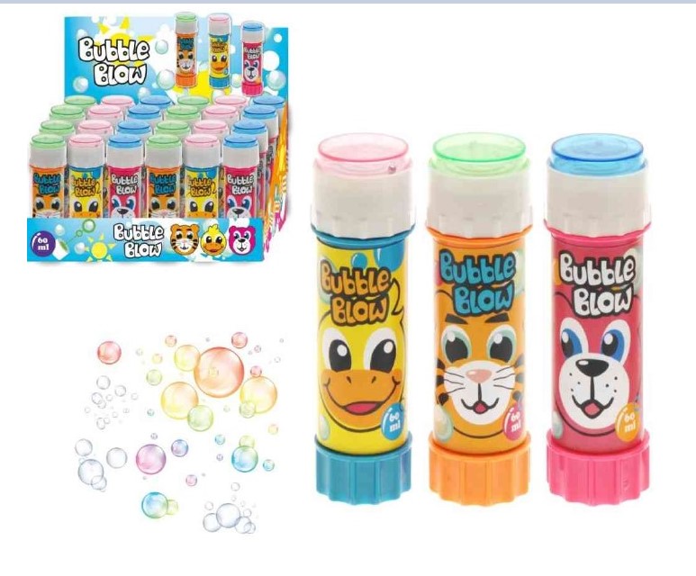 J.BUBORÉKFÚJÓ TÉGELYBE KICSI (BLOW BUBBLE) 60ml 24/KÍNÁLÓ 72/GYÜJTŐ V:95264 ENGER (B8)