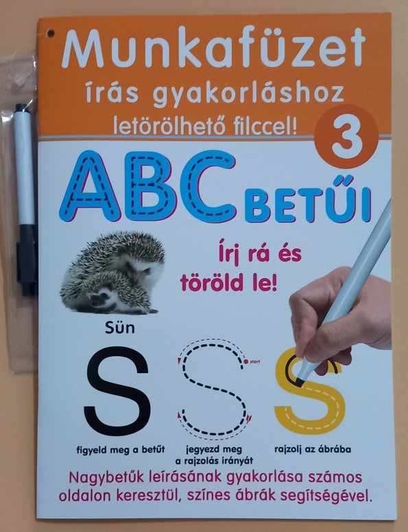 FEJLESZTŐ MUNKAFÜZET 3. ABC BETŰI+FILCTOL ÍRJ ÉS TÖRÖLD LE 20/KARTON  505/000 505/03 DOH BÁTH