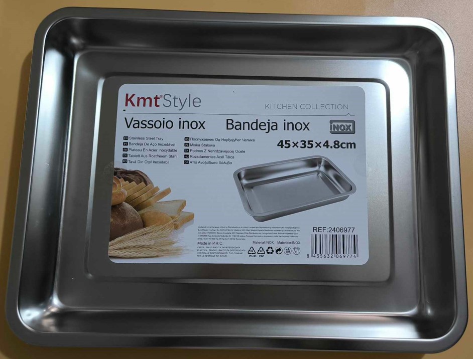 TEPSI INOX KMT STYLE MINŐSÉGI 45x35x4,8cm REF:2406977 V:9774 TORCH (-10)