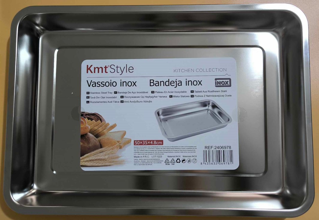 TEPSI INOX KMT STYLE MINŐSÉGI 50x35x4,8cm REF:2406978 V:9781 TORCH (-10)