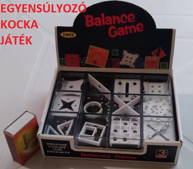J.ÜGYESSÉGI BALANCE GAME,GOLYÓS ,EGYENSÚLY JÁTÉKOK 24/KINÁLÓ (12 FÉLE) V:8009 273401a IMPEX