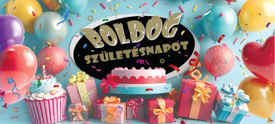 BORÍTÉK ÜDVÖZLŐLAP SZÜLETÉSNAPOS LUFIS,TORTÁS MUFFINOS 10db/CS 12x17cm V:20031 KRR