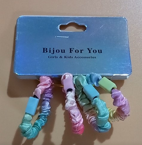 HAJGUMI 4db-os 5cm 3 SZIVÁRVÁNY SZINŰ 12/CS V:87048 BZSJ