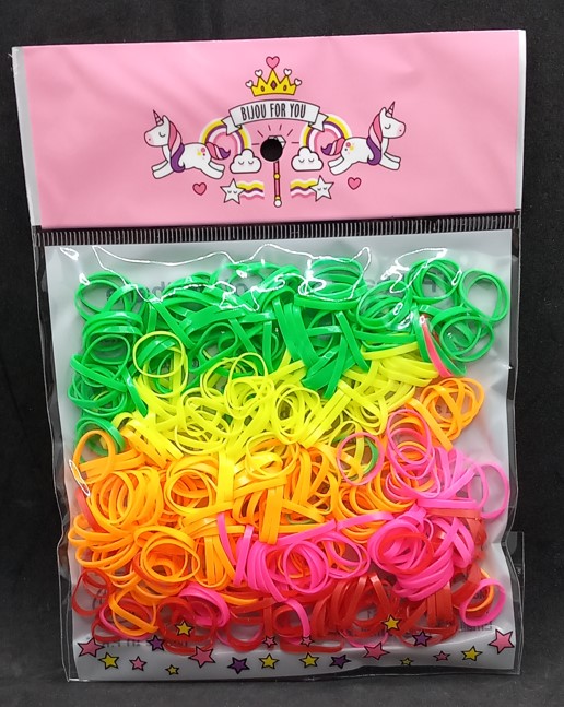 HAJGUMI SZILIKON SZÉLES SZINES KB 100db-os 2CM V:70002 BZSJ