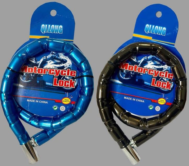 KERÉKPÁRZÁR+MOTOR MOTOR CYCLE LOCK KULCSOS EXTRA VASTAG 22mm/150cm 16-308 V:00415 WSI 