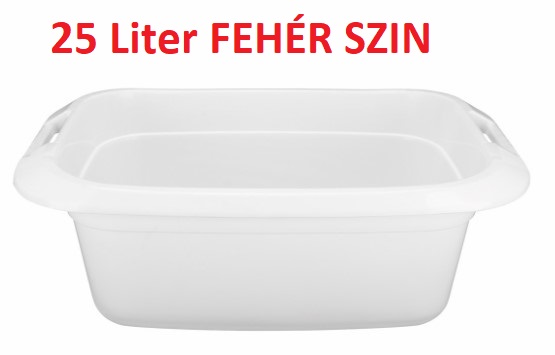 25 LITERES FÜLES KÁD (FEHÉR) ILPE