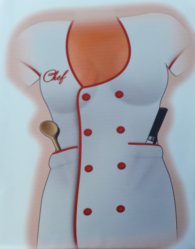 Kötény chef női kötény V:1495  KR