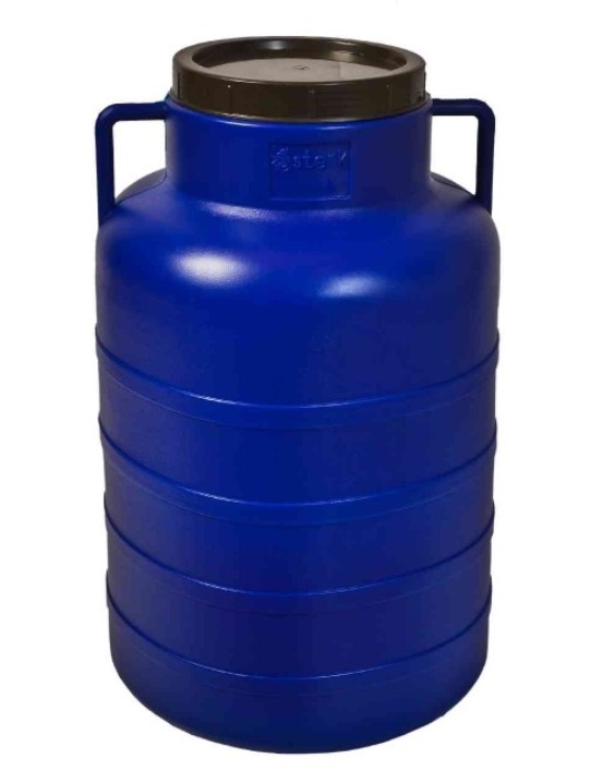 Hordó BIDON 60 Liter KÉK bőszájú 2 füles KÉK ENGER V:090157 < 90171 ZM 