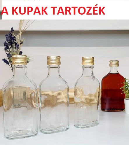 PALACK TASCHEN FLASCHE 1dl (LAPOS ÜVEG)(+ 28-AS ALU CSAVARZÁR) TAF10000 BORÜV (CSZÁR MEGJ)